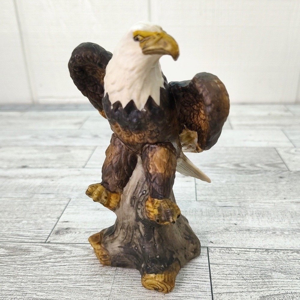 Bald Eagle‎ Ceramic Figurine 5" Patriotic American Wildlife Statue Majestic